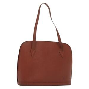 LOUIS VUITTON Epi Lussac Shoulder Bag Brown M52283